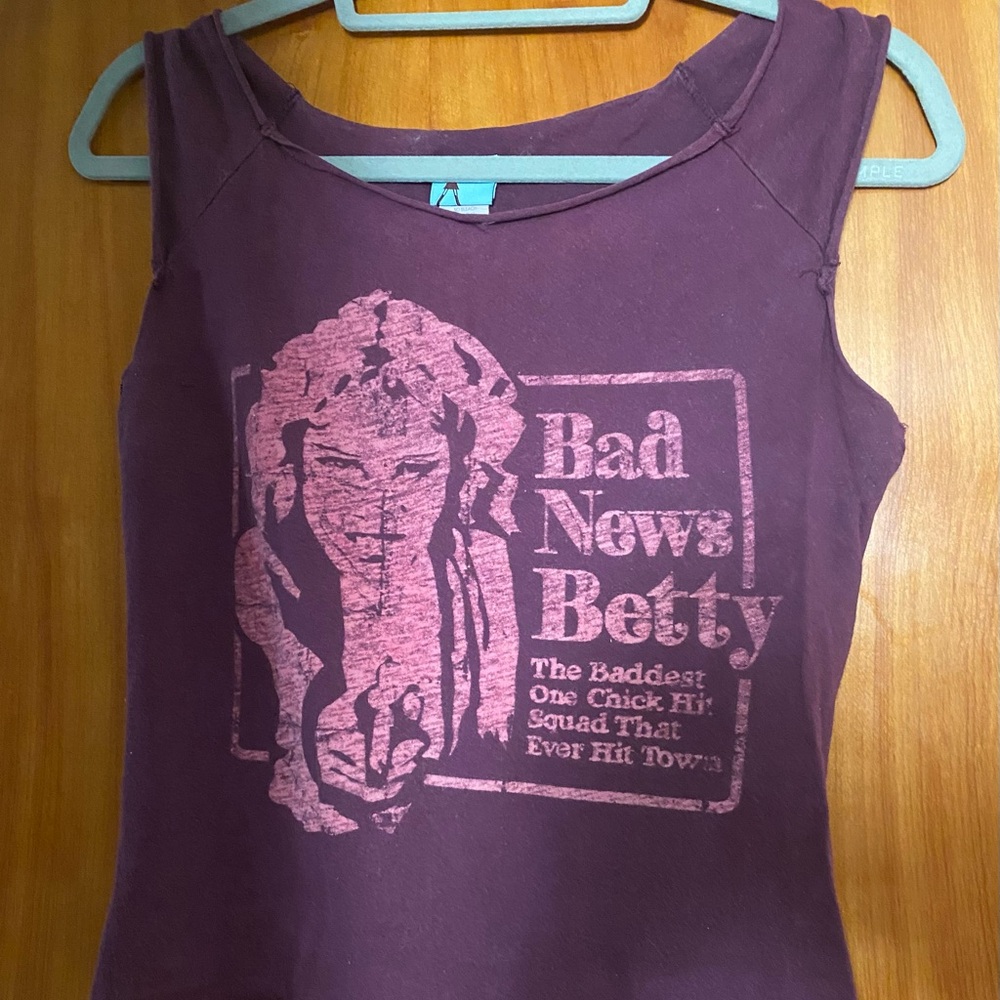 Purple Graphic Tank Top